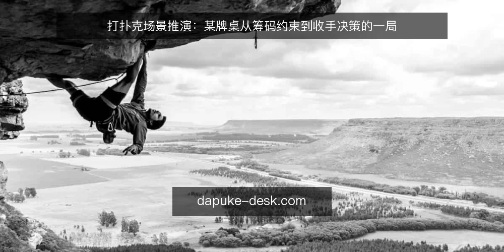 打扑克场景推演:某牌桌从筹码约束到收手决策的一局 — 场景:某牌桌的起始约束 配图